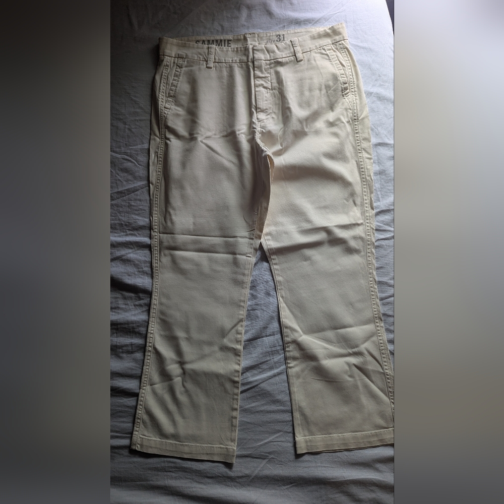 JCrew White Sammie Cropped Chino